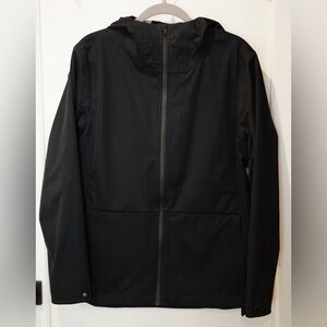 Men’s Western Rise Meta Shell Rain Jacket. Men’s size medium, black